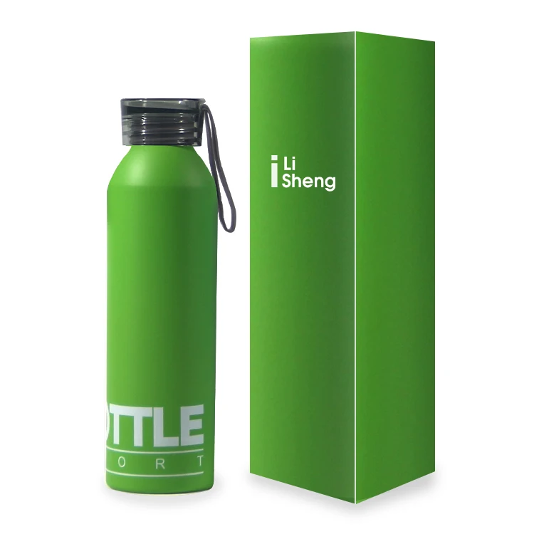 Customized Logo Reusable Gym Outdoor Camping Cycling Metal Sports Drinking Flask 650ML Aluminum Water Bottle