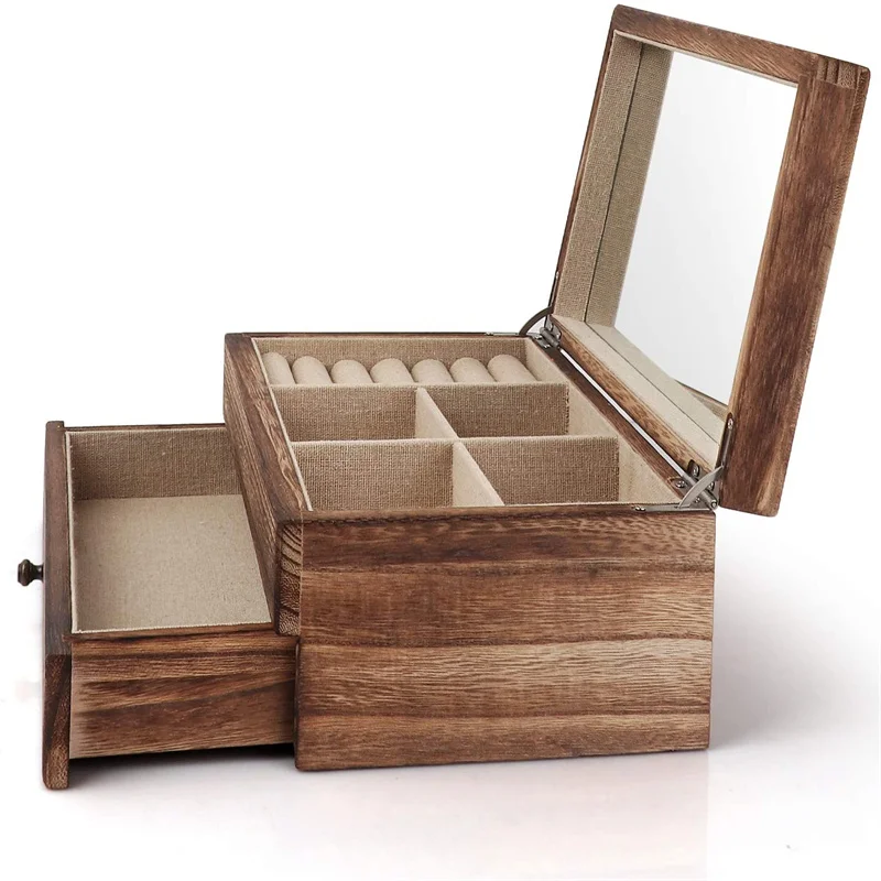 High Quality Luxury Wooden Jewelry Storage Box For Home Decoration