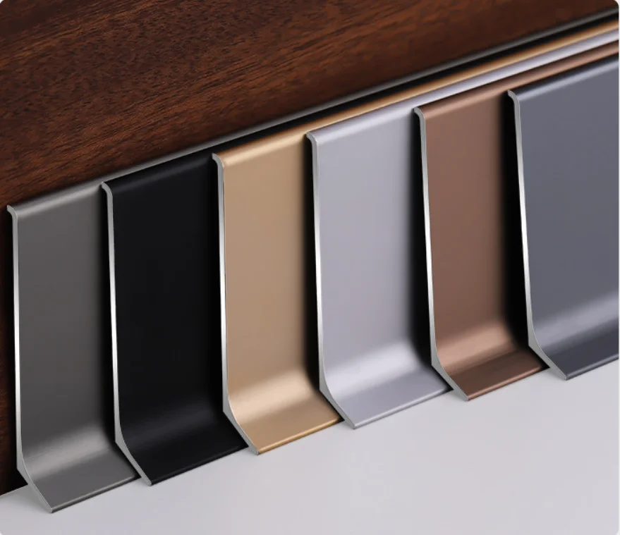 Hot Sale Luxury Aluminium Led Baseboard Light Led Skirting Board For Floor