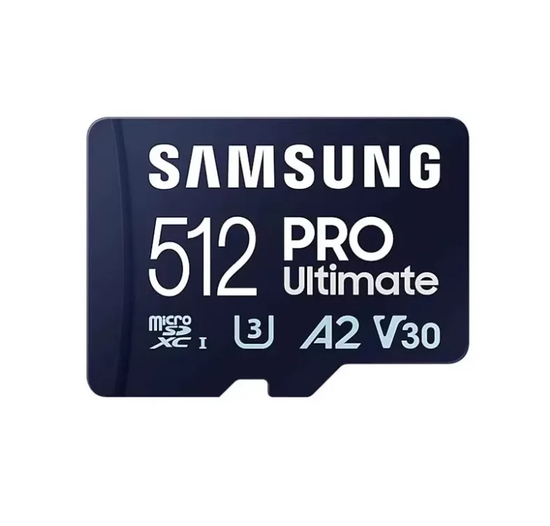 Samsung PRO Ultimate 512GB MicroSDXC Memory Card + Adapter UHS-I Class 10 U3 V30 A2 200 MB/s Speed 4K UHD for Phones Drone/DVR
