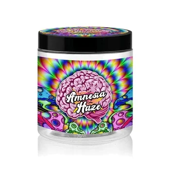 Jession 100ml empty tuna 3.5g jungle boy amenisa haze jar-clear plastic cans -skittles edible packaging