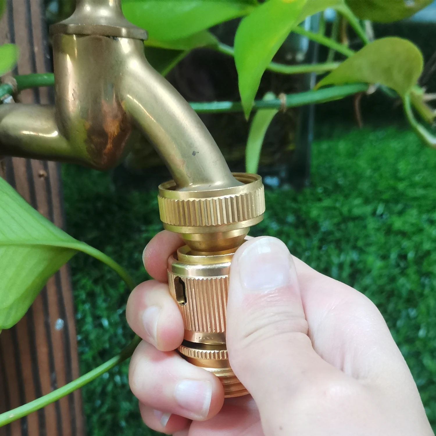 brass garden hose pipe fittings connectors quick connector
