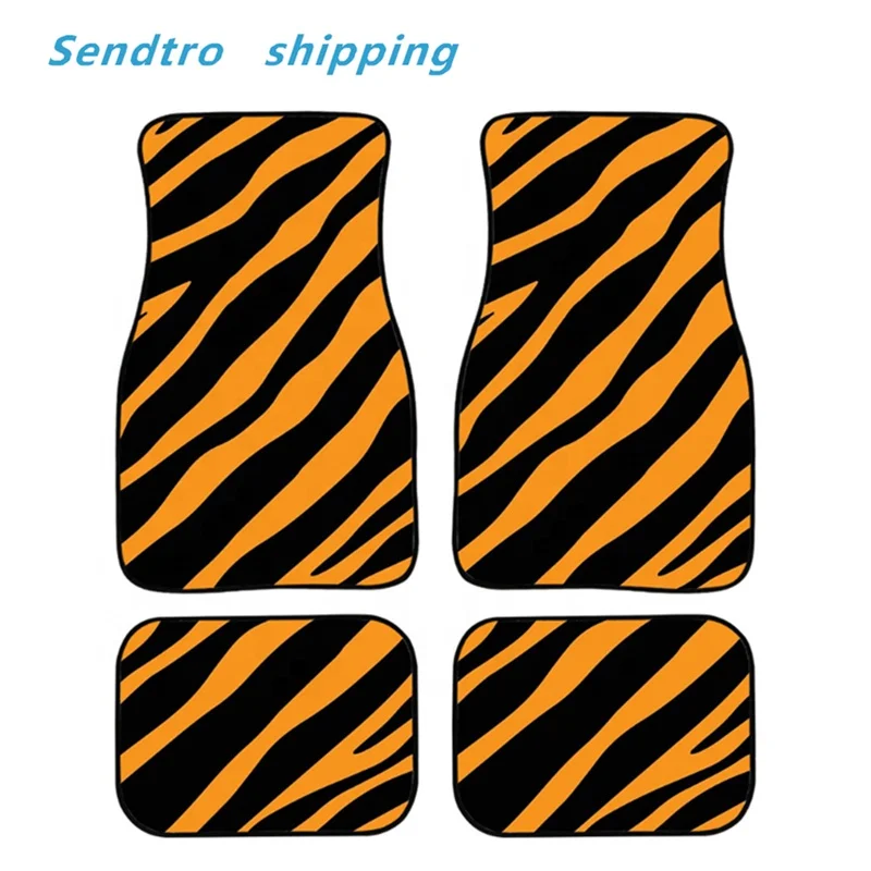 2022 fashion Leopard Print Car Floor Mat Carpet Universal  by Sendtro shipping