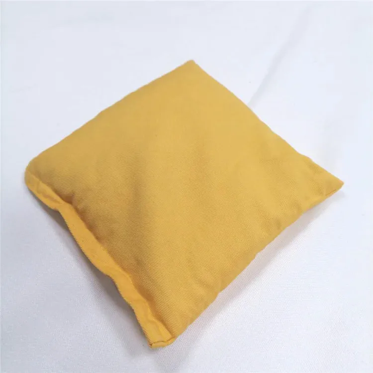 Multicolor cotton cloth stuffed colorful throwing bean bag footbag