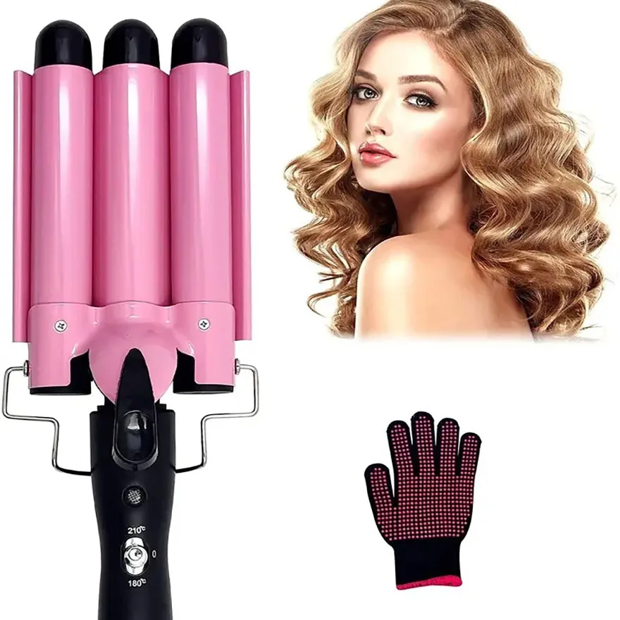 Professional Home Use Beauty Equipment Hair Styling Tools 3 tubes Curling Iron