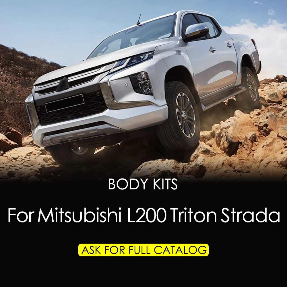 MUSUHA Mirror Chrome For Mitsubishi Triton L200 Strada 2019 2020 Series OEM