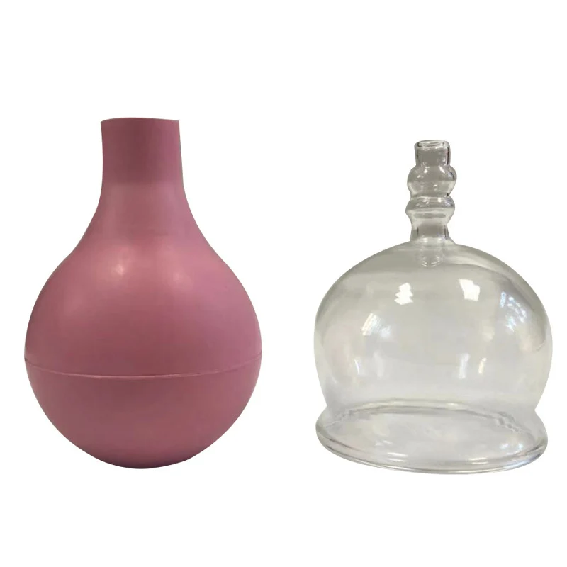 5 Sizes Health Massage Vacuum Cupping Cups Rubber Head Anti Cellulite Massage Chinese Therapy Face Cupping Cans Body Massager