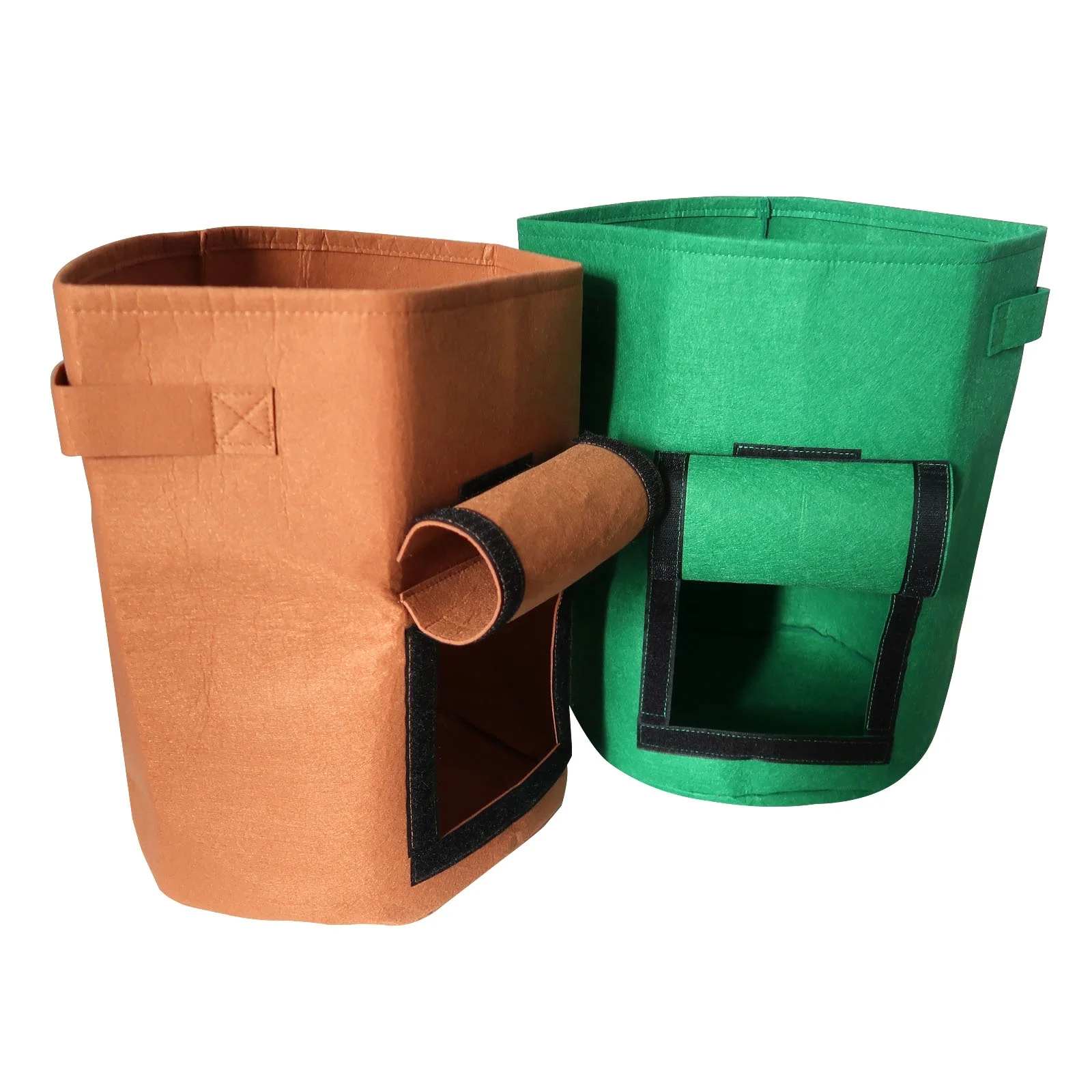 Фетровая вместительная водонепроницаемая сумка для выращивания растений, мешок из нетканого войлока для рассады, 5/10/15/20/25/150 галлонов