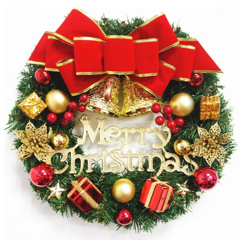 Christmas Party Wreath Xmas Home Decoration Ornament Gift
