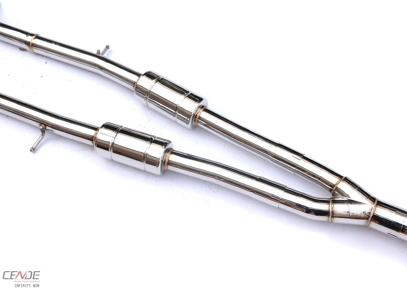 Titanium stainless X pipe Catback Exhaust Tips System For Infiniti q60