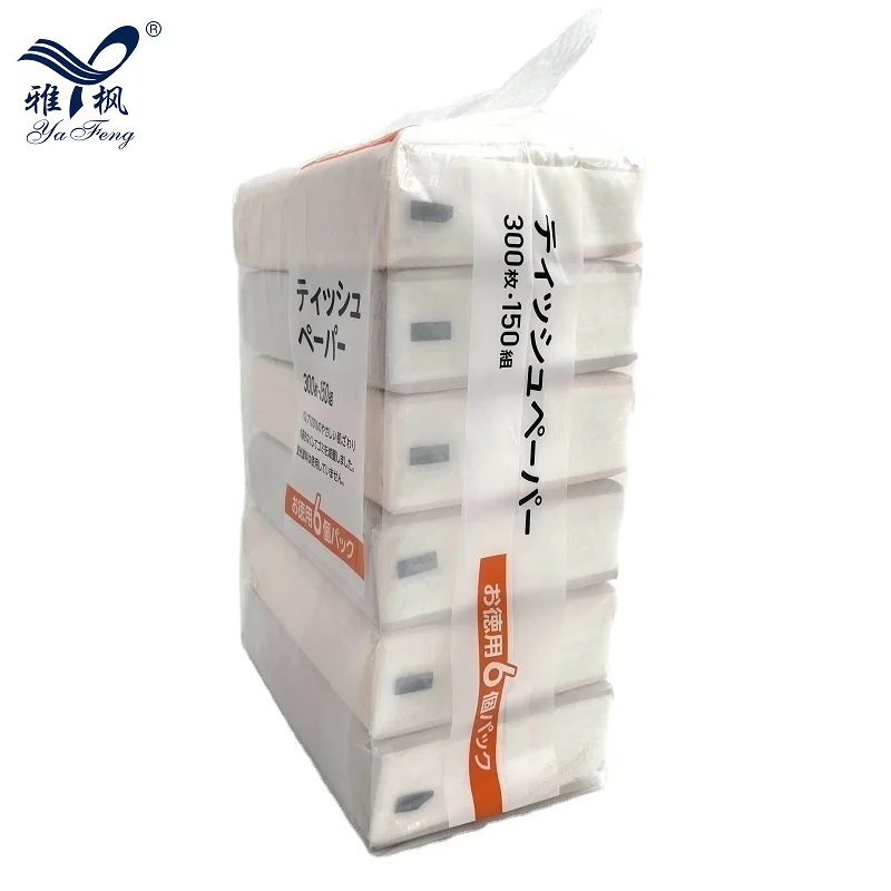 Общее использование производство индивидуальный логотип натуральной древсной массы натуральный 2 слоя 150 листы мягкой типа для производства салфеток для лица