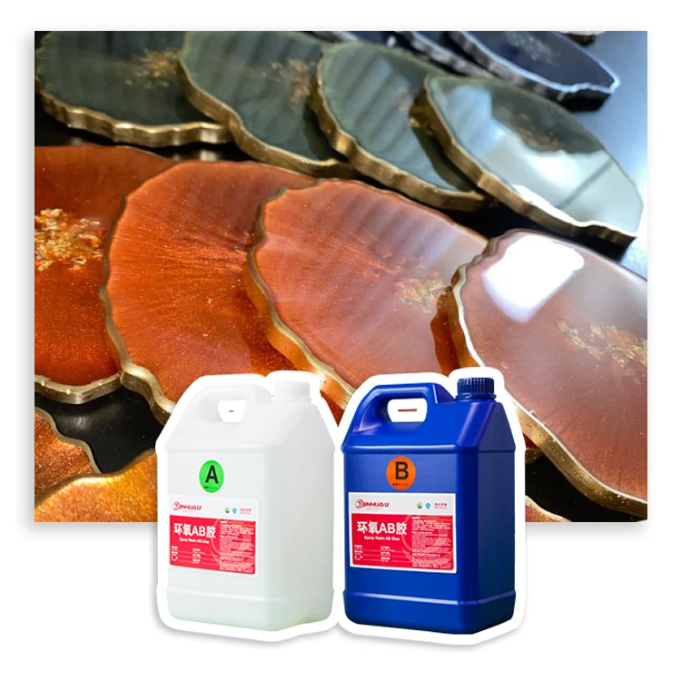 Hot Selling Product Non-Toxic Anti-Yellowing Clear Liquid Crystal Self-Leveling Epoxy Resin for DIY Resin Crafts