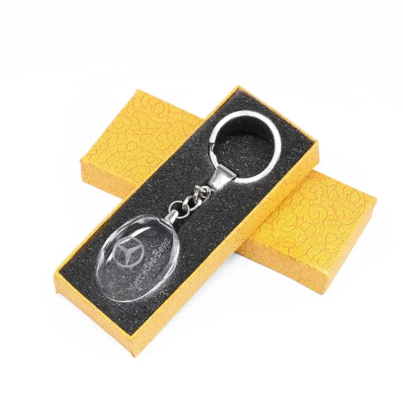 Factory Wholesale Sale Crystal Key Chain Colorful Customized Led Keychain Small Flashlight Light