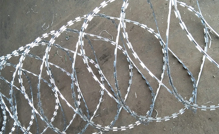 Hot Dipped Galvanized Razor Barbed Wire Low Price Concertina Razor Wire