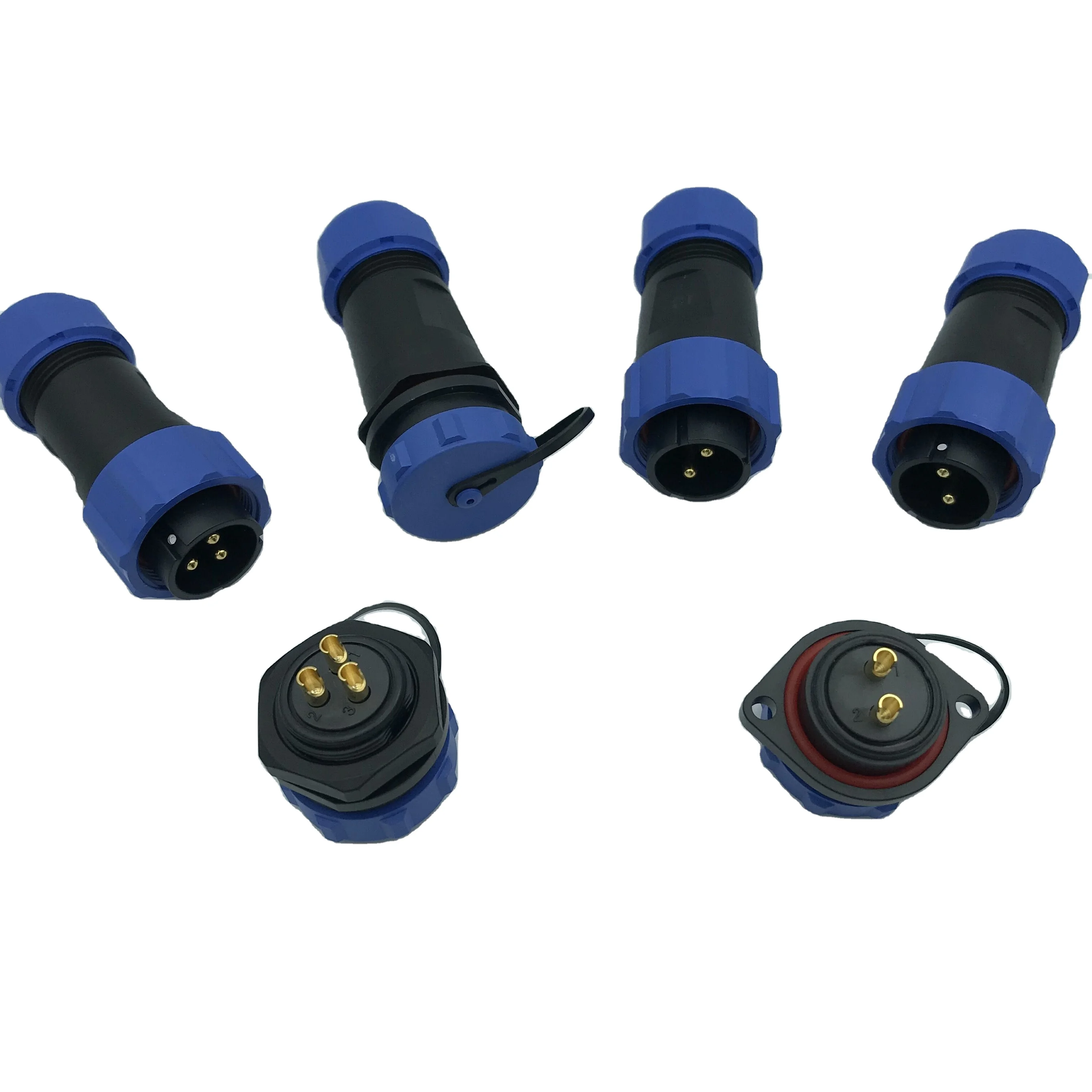 kf-2110/p 5pin 7pin waterproof cable connector