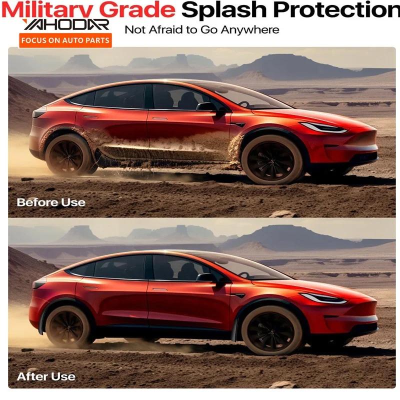 2024 Newest Tesla Model Y Accessories Fender Front and Rear Side Mud Flaps Splash Guards For Model Y Upgraded