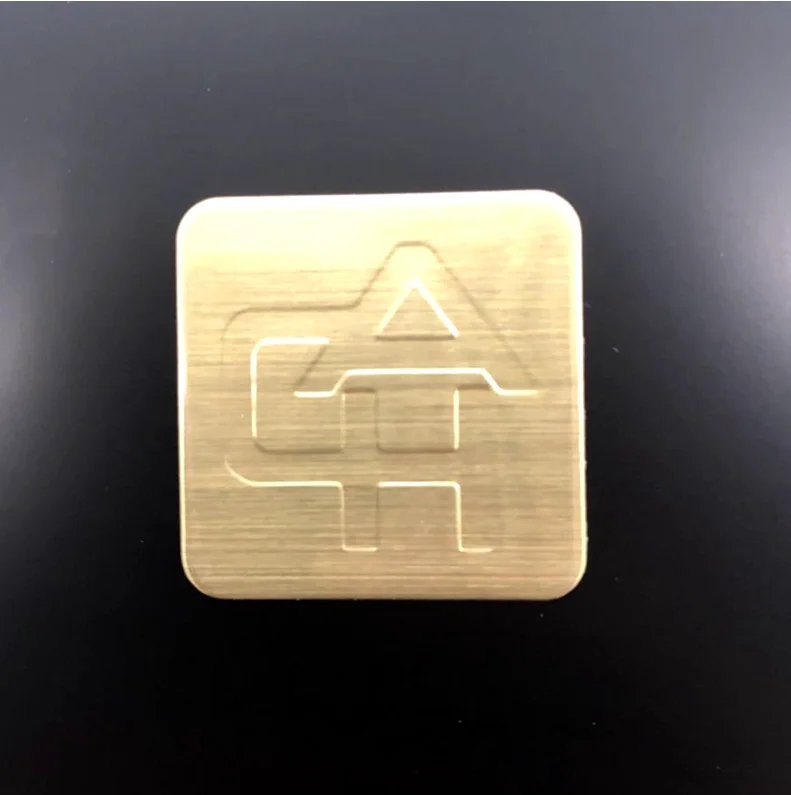 Zinc alloy logo badge nameplate custom metal plates brand logos