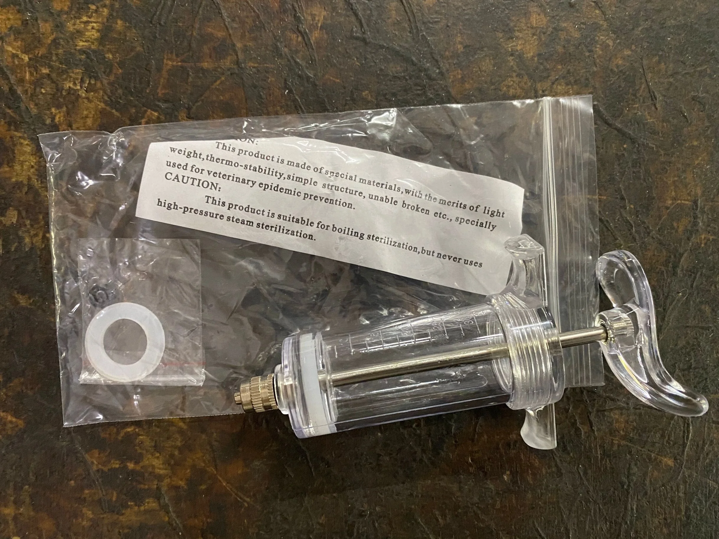 NL206 10ml 20ml 30ml farm veterinarian animal livestock plastic steel syringe (without needle) for poultry pig dog sheep