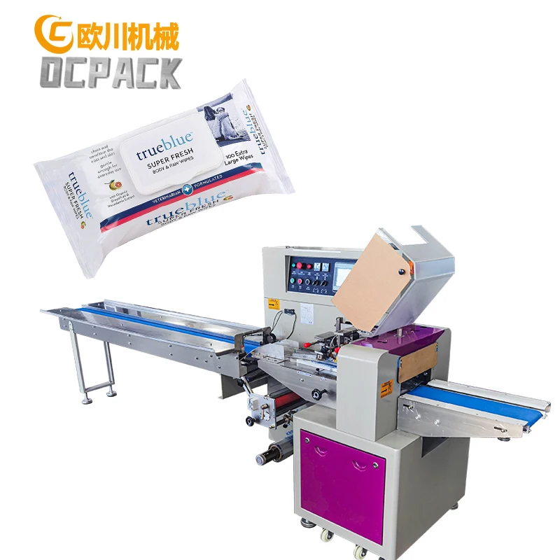 Manufacturing diaper tissue packaging machine baby wet wipe packing machine