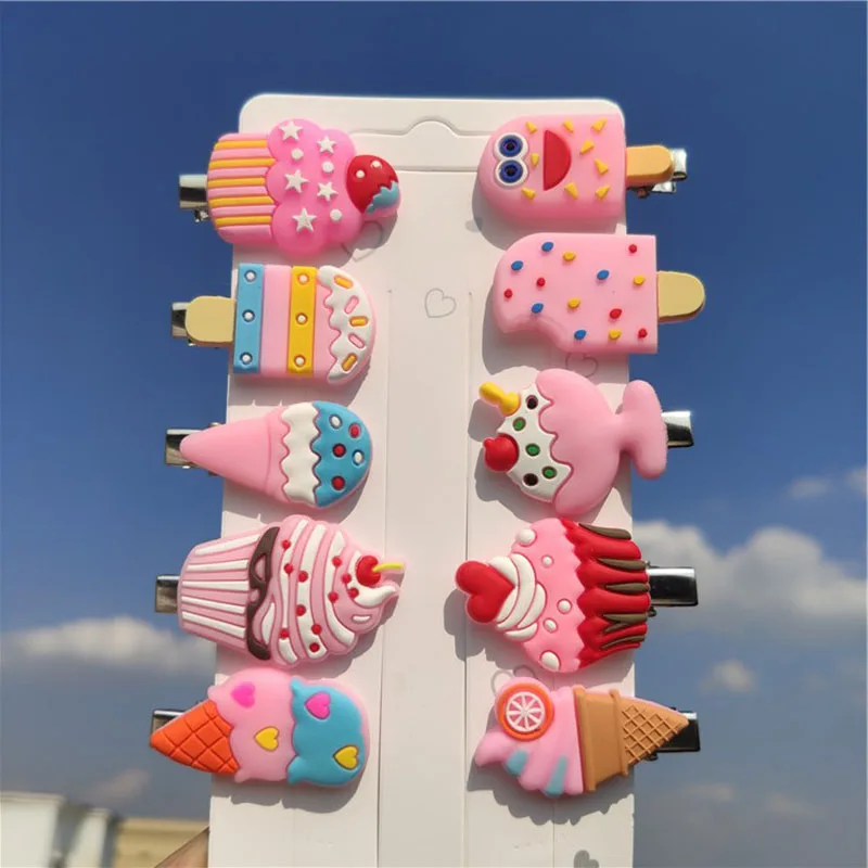 Cute Girl Rainbow Hairpins Cartoon Bobby Pin Hair Clips Girls Children Headband Kids Accessories