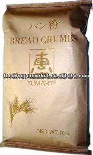 10kg kraft paper bag package yellow panko for fried food production