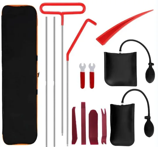 Car depression with multi-function repair interior removal screwdriver wedge installation positioning airbag tool repair