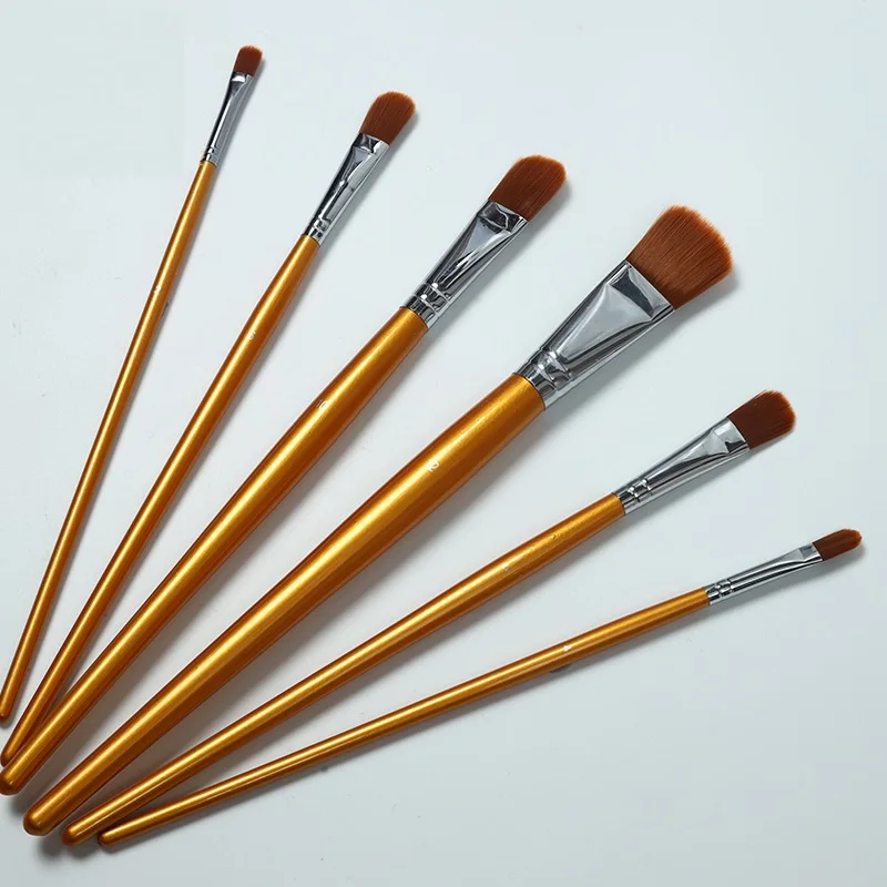 Professional Nylon Acrylic Artist Brush Detail Fine Round Head Art Oil Paint Brushes Set