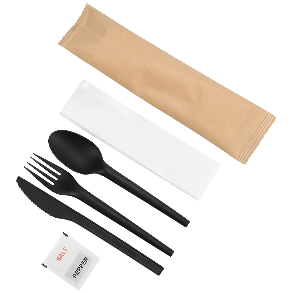 SuYuan Hot custom disposable 100% degradable cutlery forks and spoons disposable cutlery