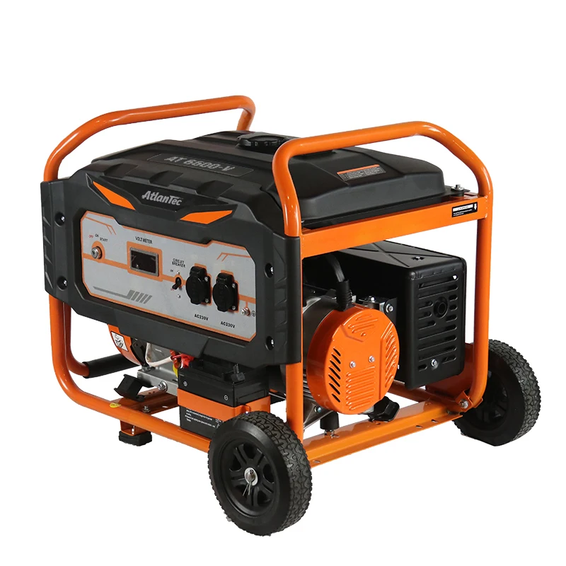 Construction Use 5kva Generator Heavy-Duty 5KW Open Frame Gasoline Generator with Air-Cooled Engine
