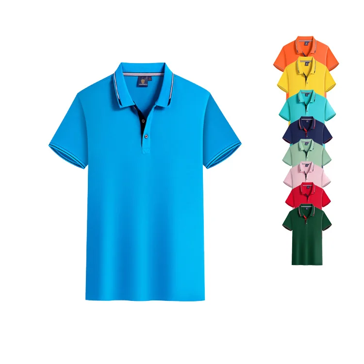 OEM accepted business style customized cotton fabric material polo shirt for work work staff uniform shirt