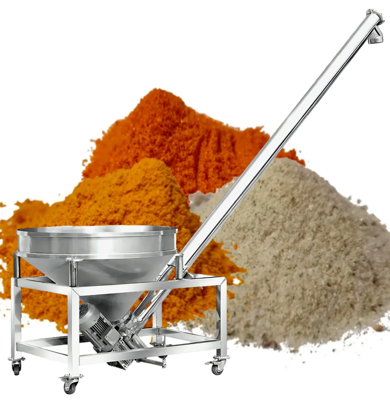 Fully Automatic Jual Mud Tilting Silo Powder Transfer System Tubular Cement Screw Conveyor Vertical And Horizontal Lift For Ma