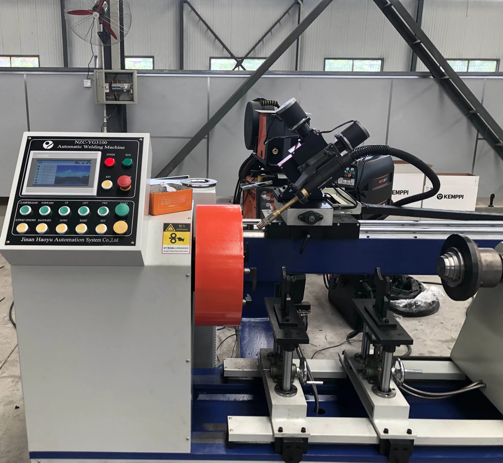 Cnc Control Pipe Flange Butt Joint Square Tube Flange Girth Weld Automatic Circular Seam Welding Machine