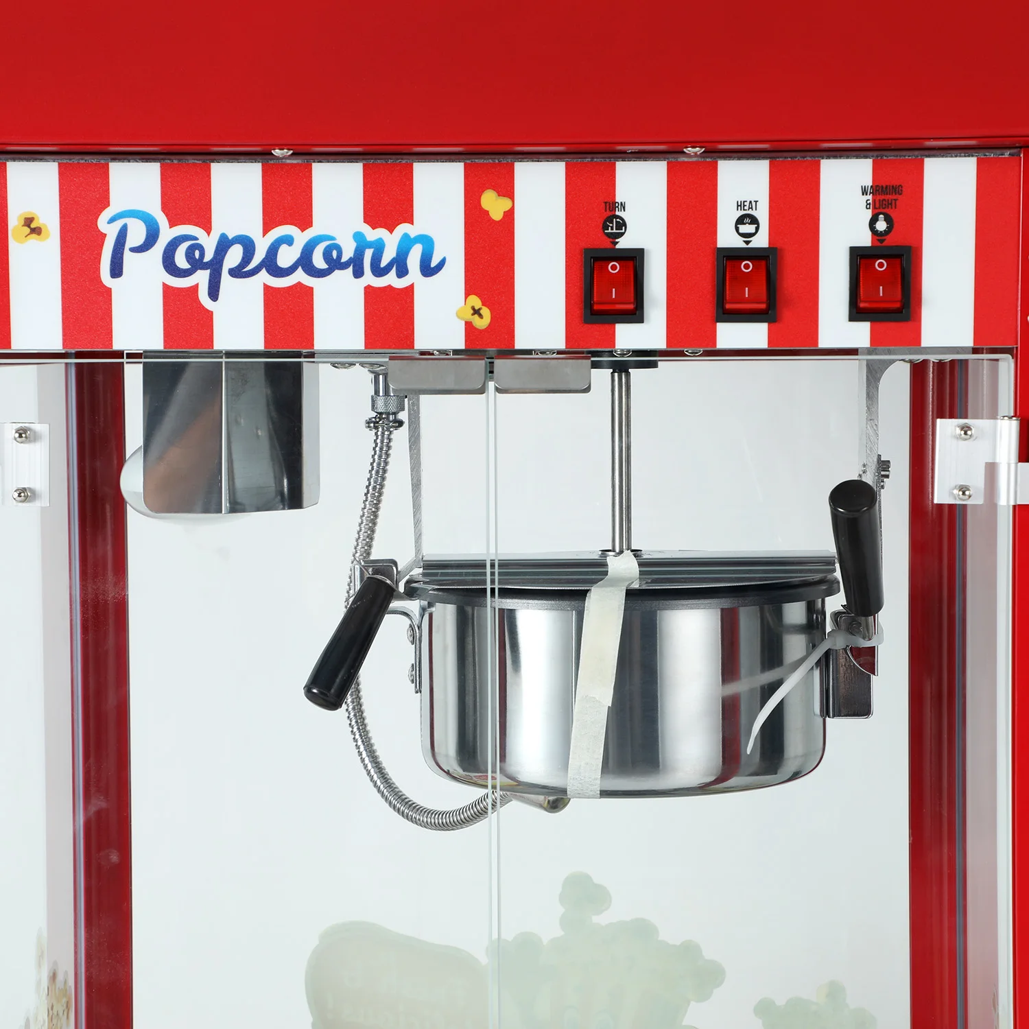 
Popcorn machine with cart 