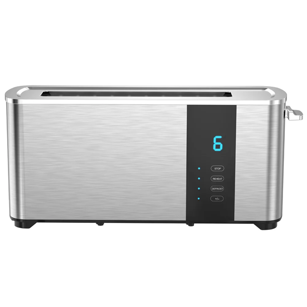 Tenfly Touch Screen Toaster Factory Custom, Stainless Steel Home Breakfast Bread Toaster, Single Slot 2 Slice Sandwich Maker