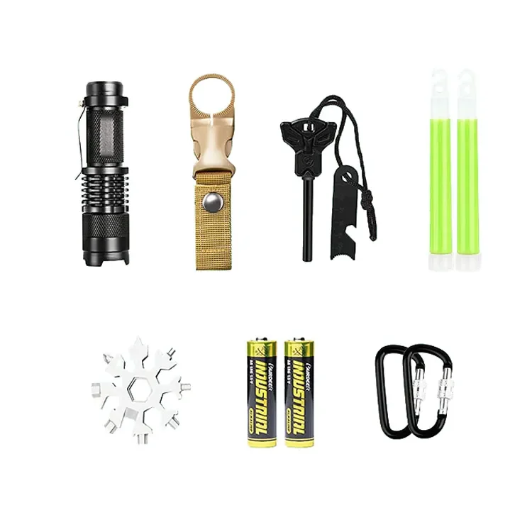 Hot Sale 18 in 1 Emergency Survival Kit Box Emergency Rescue Equipment Defense Tool for Fishing Boating