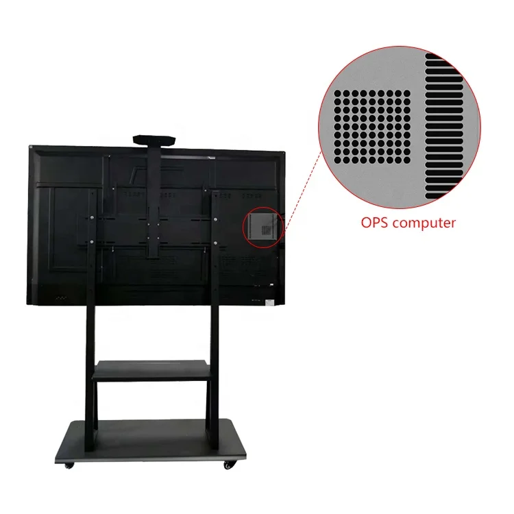 75 86 98 Inch 4K Hd Lcd Digital Display Smart Board Price Class Android Portable Electronic White Board Stand For Sale