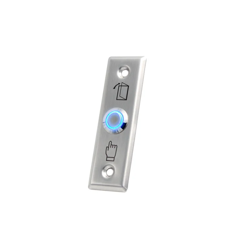 12V Stainless Steel Door Release Push Button Exit Button With Night Luminous