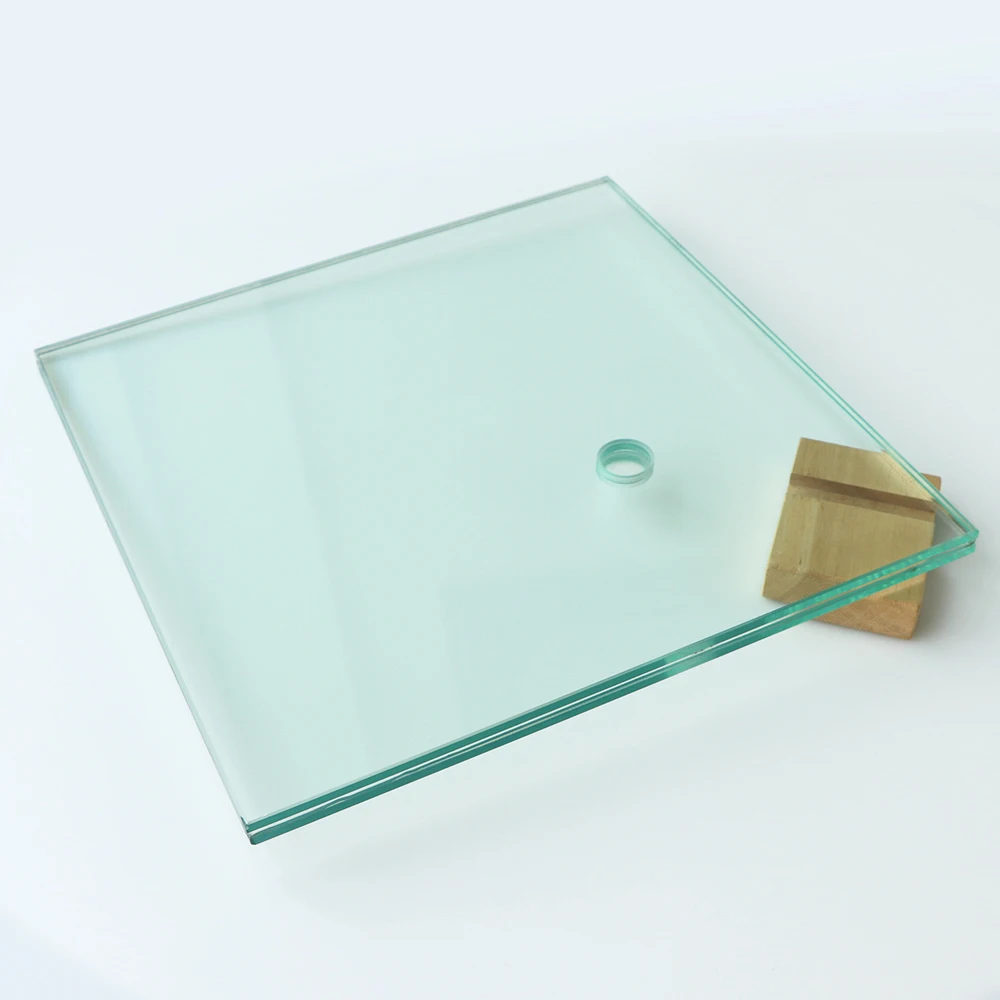 Clear laminated glass canopy pvb 6mm clear grey hollow balcony glazing basketball board for building floor