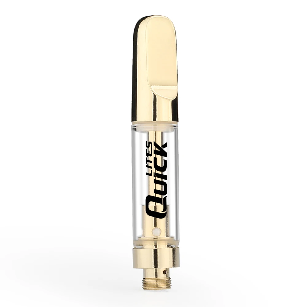 
flat ceramic mouthpiece CBD cartridge with 2.0mm oil hole 