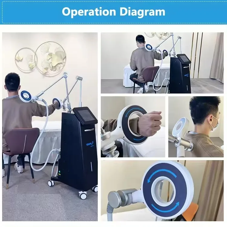 6 T Hot selling  Two handles  PMST  physical therapy machine magnetic therapy PEMF  therapy for joint pain relief