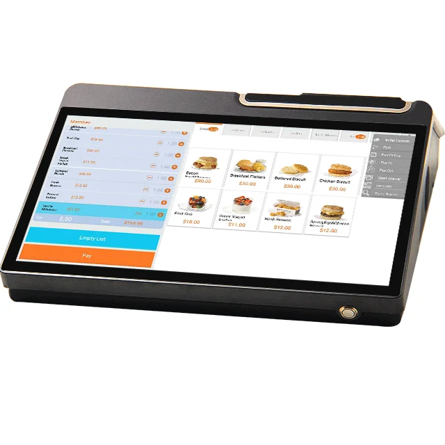 Perfect Design POS System SC-A12Pro 11.6/12.5 Inch Main HD  Display With LED-8/5 Inch 2nd Display NFC Card Reader Touch Screen
