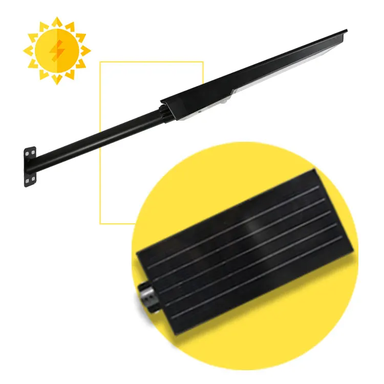 Explosion proof mercuri abs photocel bct slim garden 60watt solar street light with sensor