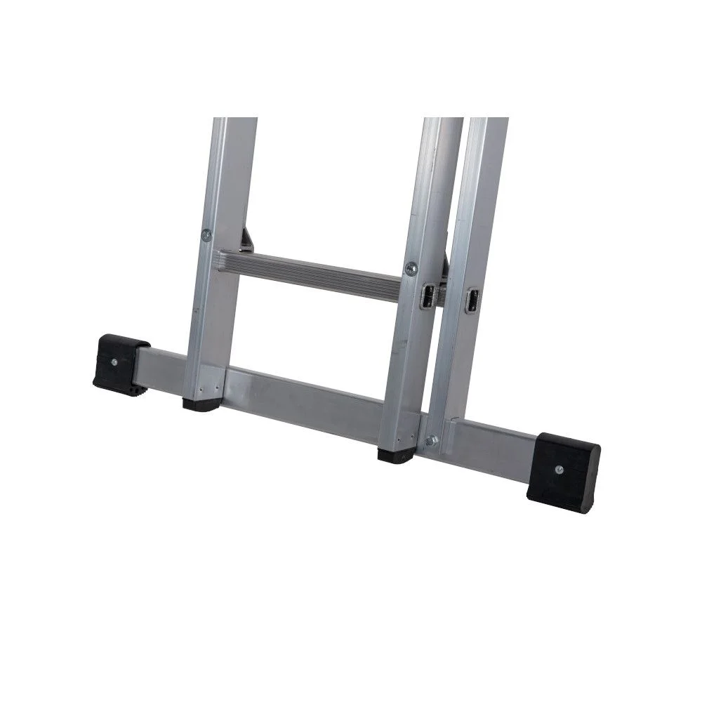 Multi purpose Triple Aluminum Extension Ladder 9.45m  3 Section 11 Step Ladder