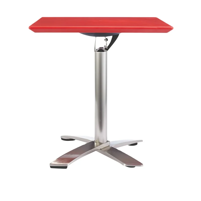 Manufacturer custom light weight aluminum folding table restaurant round foldable desk