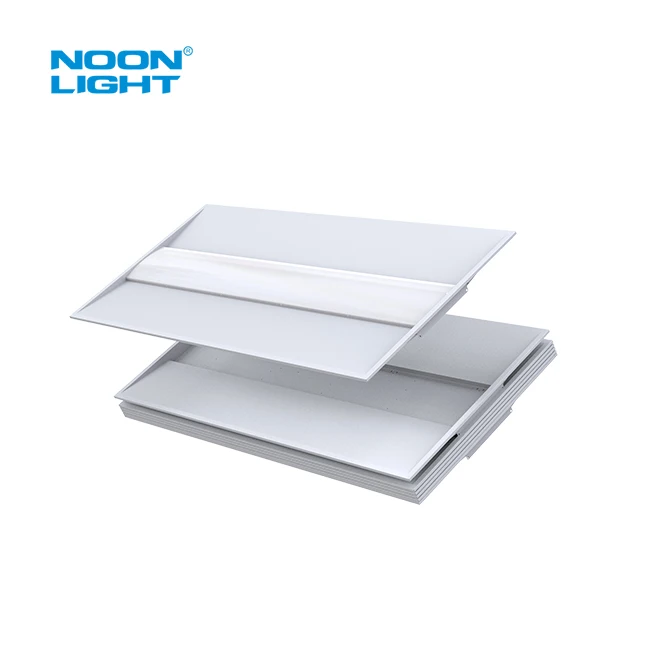 Wattage Selectable Flat Panel Troffer Light Commercial Integrated LED Troffer