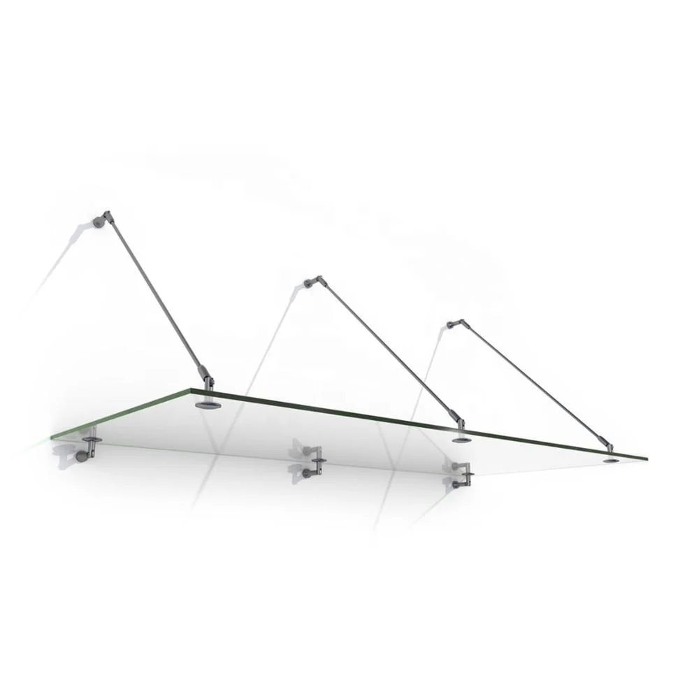 304 нержавеющая сталь передняя дверь стекло навес для отеля