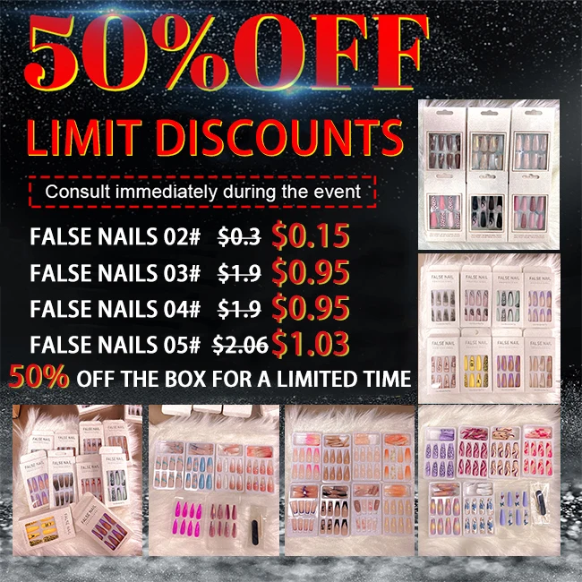 24pcs/box Packaging Press on Nail Wholesale Fake Nails Matte Gel Polish UV Press On Coloured Pre-Glue False Nails