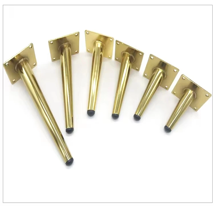 Modern Furniture Legs Golden Color Steel Metal Furniture Leg Table Chair Sofa Legs Furniture