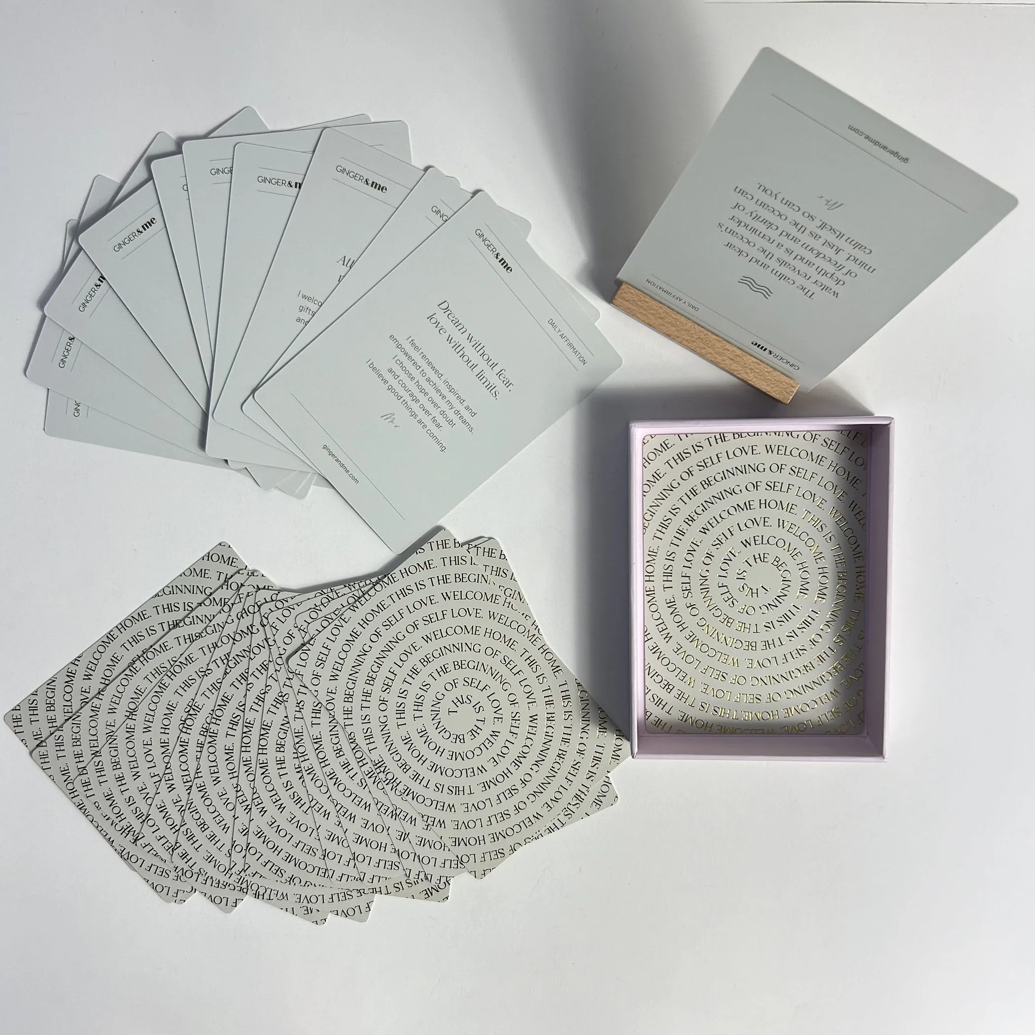 Wholesale Personalised  Affirmation Cards Custom Fun Inspirational Card Game Custom Print Paper Playing Cards