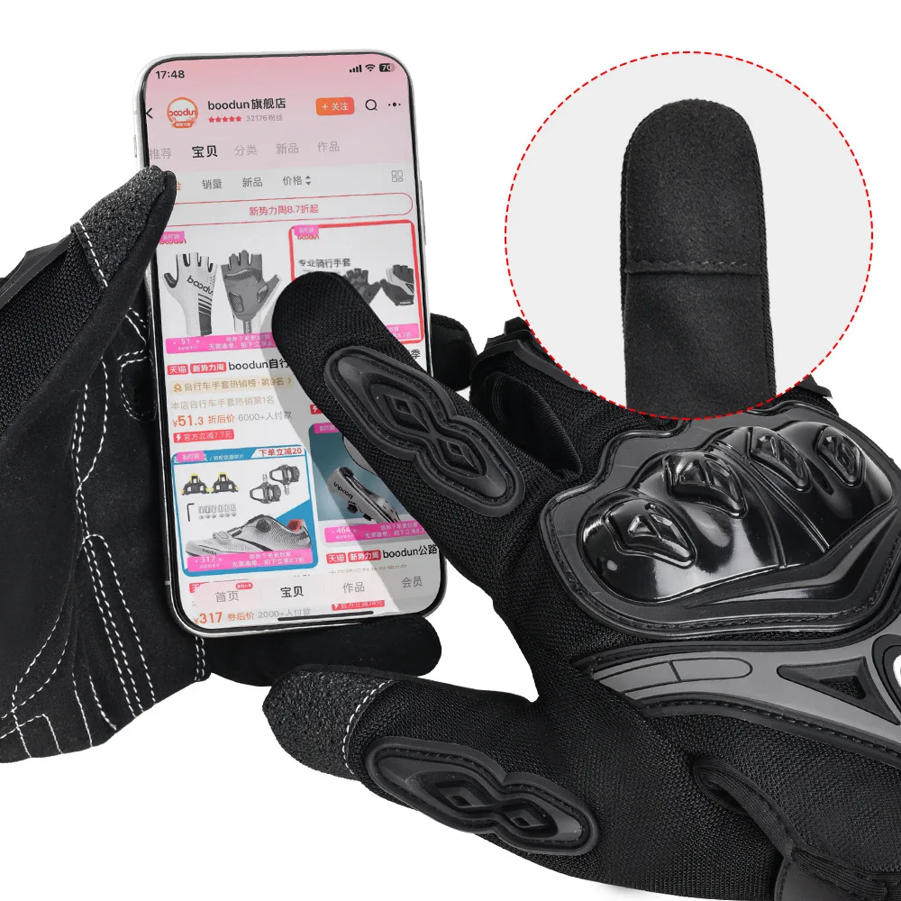 Knuckle reinforcement Enhanced anti-impact protection Cycling gloves Touch screen comfortable breathable sports gloves